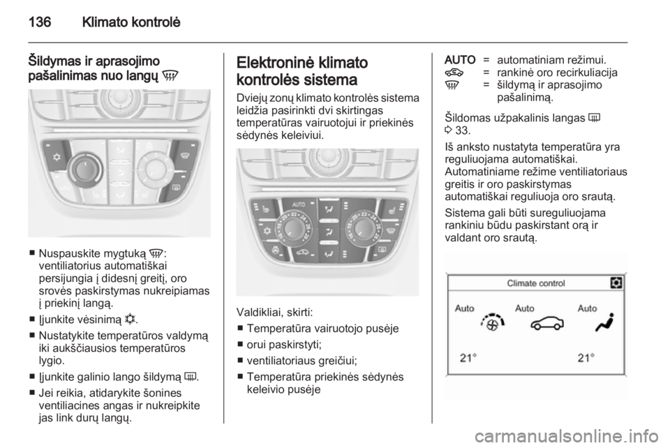 OPEL ASTRA J 2011  Savininko vadovas (in Lithuanian) 