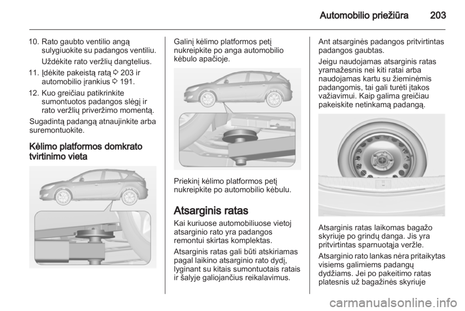 OPEL ASTRA J 2011  Savininko vadovas (in Lithuanian) 