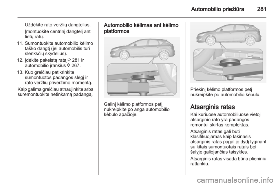 OPEL ASTRA J 2013.5  Savininko vadovas (in Lithuanian) 