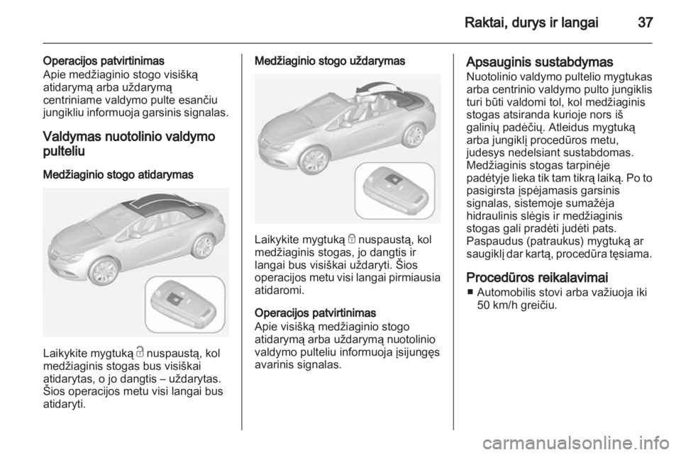 OPEL CASCADA 2013.5  Savininko vadovas (in Lithuanian) 