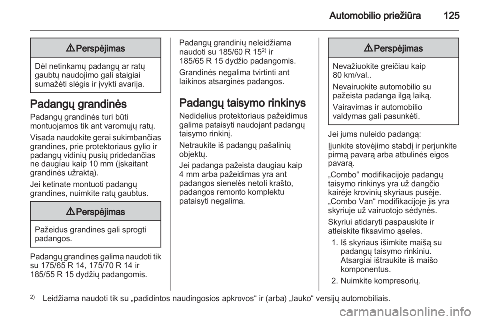 OPEL COMBO 2011  Savininko vadovas (in Lithuanian) 