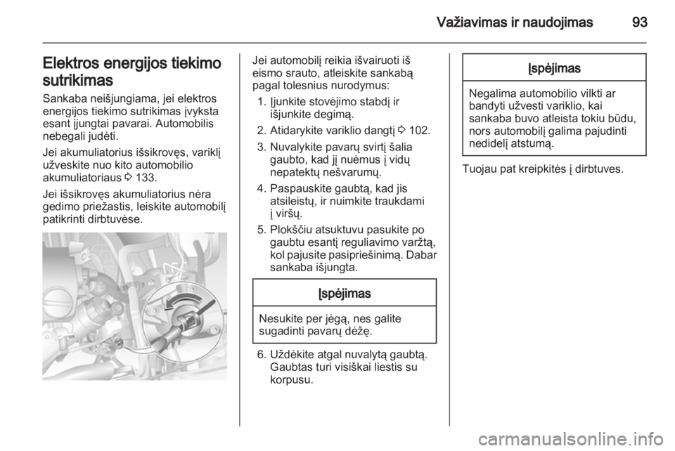 OPEL COMBO 2011  Savininko vadovas (in Lithuanian) 