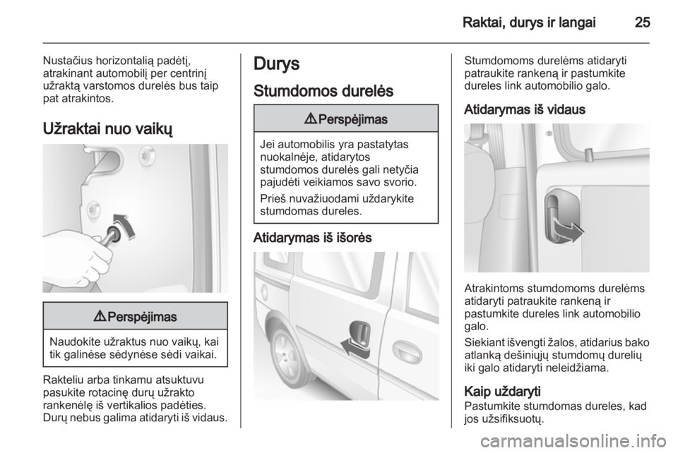 OPEL COMBO 2011.5  Savininko vadovas (in Lithuanian) 