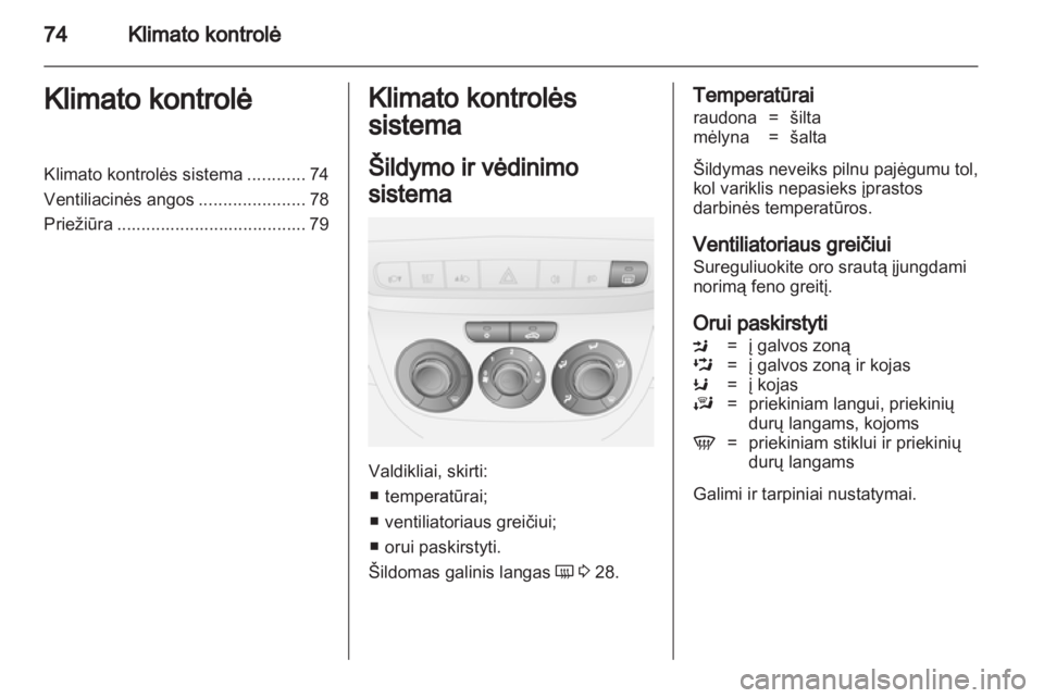 OPEL COMBO D 2012  Savininko vadovas (in Lithuanian) 