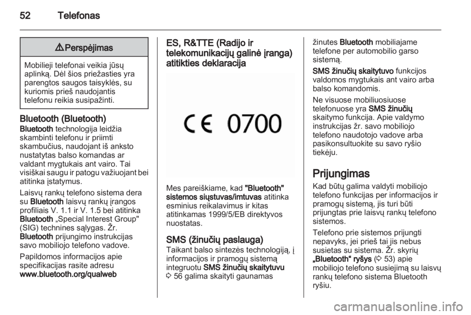 OPEL COMBO D 2013  Informacijos ir pramogų sistemos vadovas (in Lithuanian) 