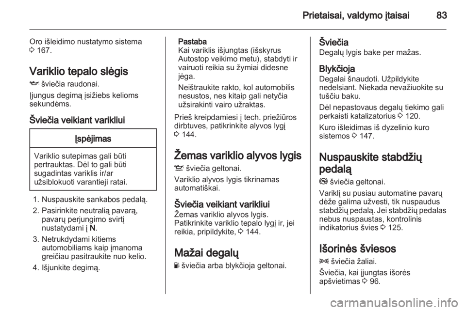 OPEL CORSA 2011.5  Savininko vadovas (in Lithuanian) 