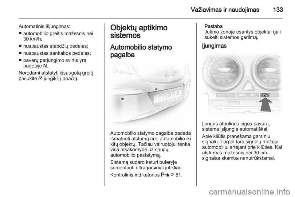 OPEL CORSA 2012.5  Savininko vadovas (in Lithuanian) 