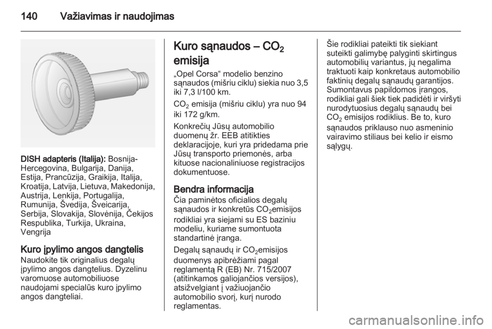 OPEL CORSA 2012.5  Savininko vadovas (in Lithuanian) 