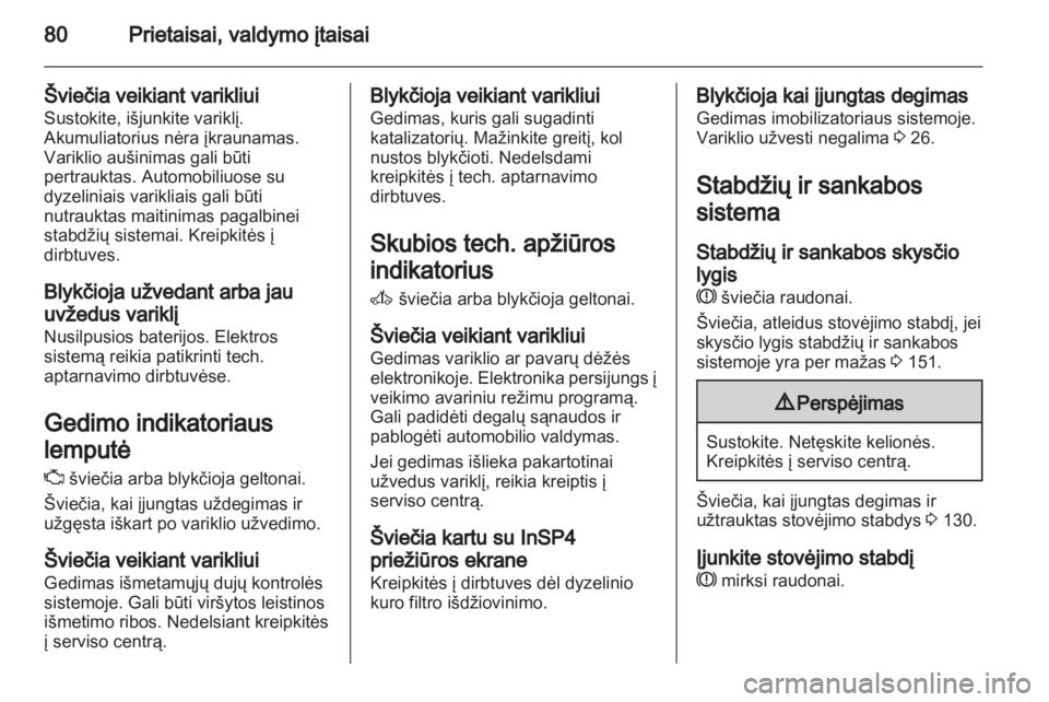 OPEL CORSA 2013  Savininko vadovas (in Lithuanian) 