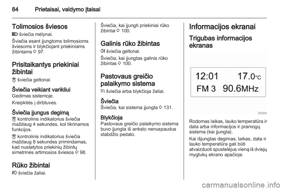 OPEL CORSA 2013  Savininko vadovas (in Lithuanian) 