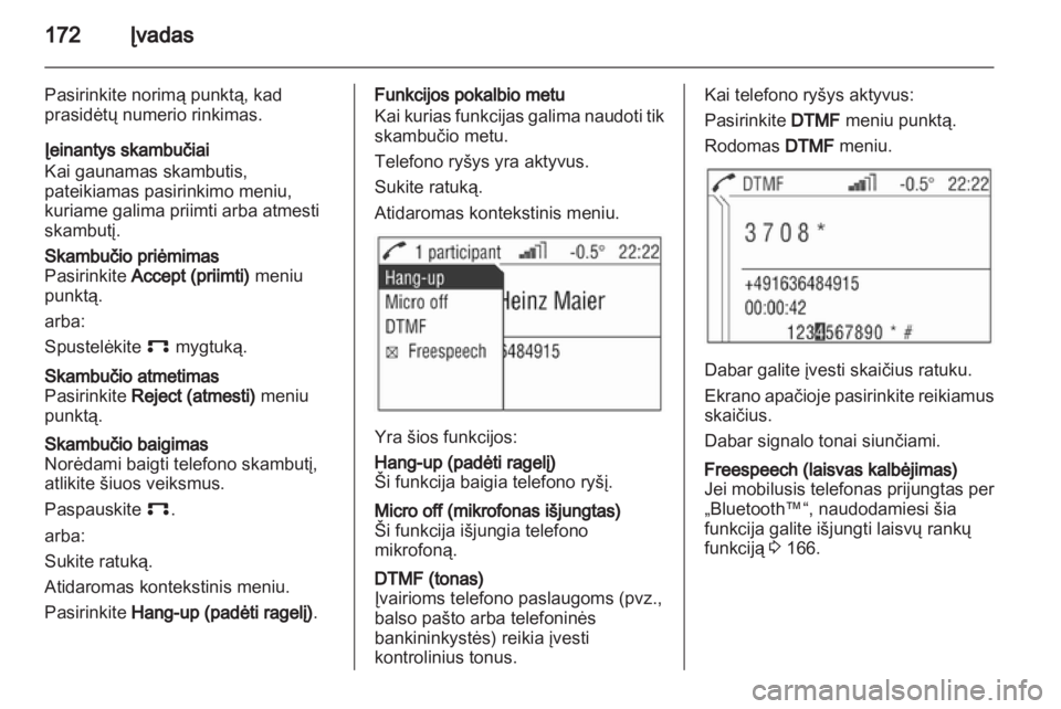 OPEL CORSA 2013.5  Informacijos ir pramogų sistemos vadovas (in Lithuanian) 