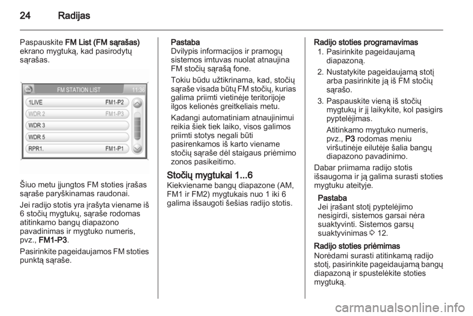OPEL CORSA 2013.5  Informacijos ir pramogų sistemos vadovas (in Lithuanian) 