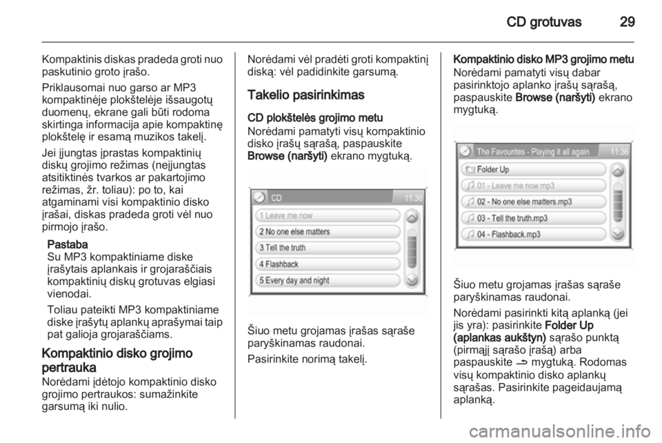 OPEL CORSA 2013.5  Informacijos ir pramogų sistemos vadovas (in Lithuanian) 