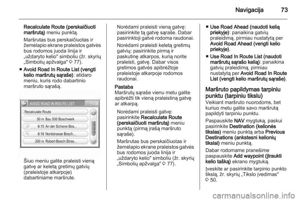 OPEL CORSA 2013.5  Informacijos ir pramogų sistemos vadovas (in Lithuanian) 