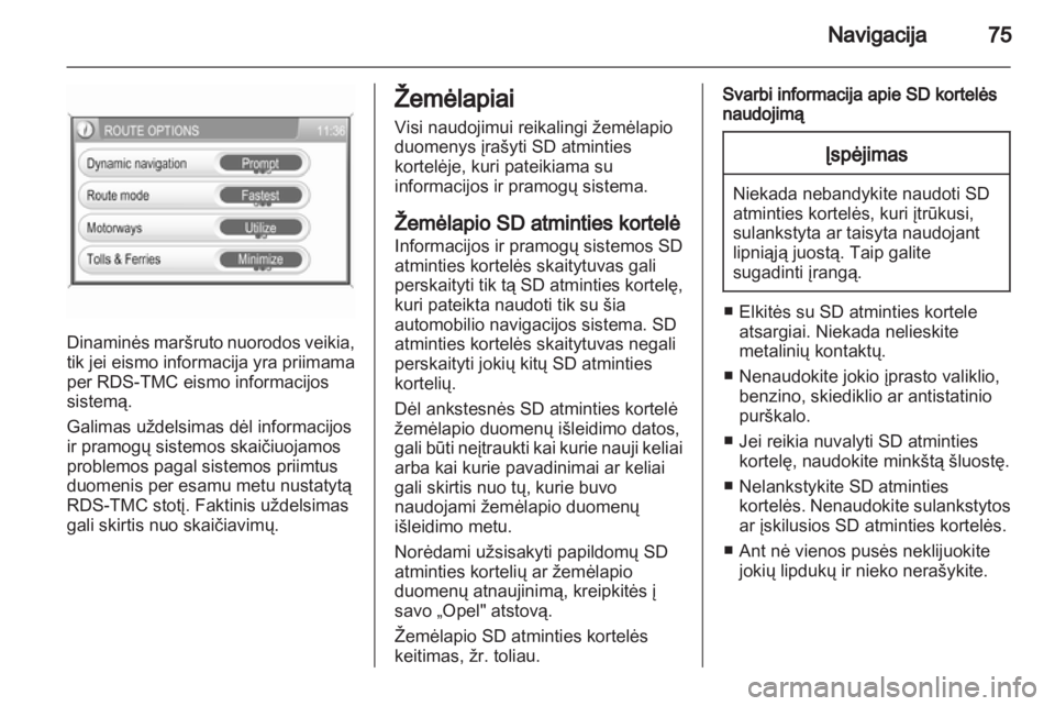 OPEL CORSA 2013.5  Informacijos ir pramogų sistemos vadovas (in Lithuanian) 