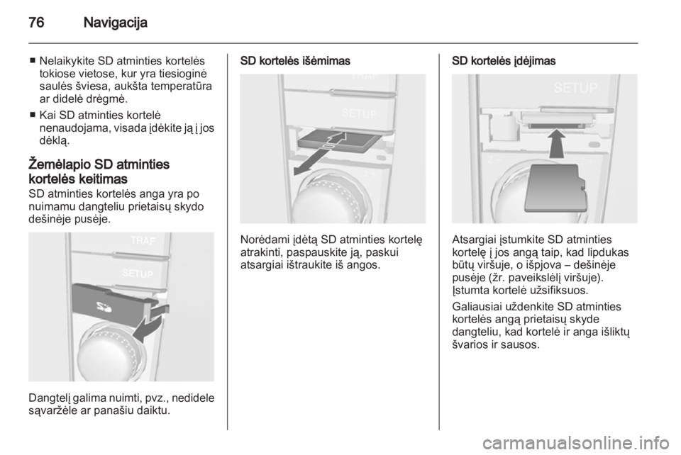 OPEL CORSA 2013.5  Informacijos ir pramogų sistemos vadovas (in Lithuanian) 