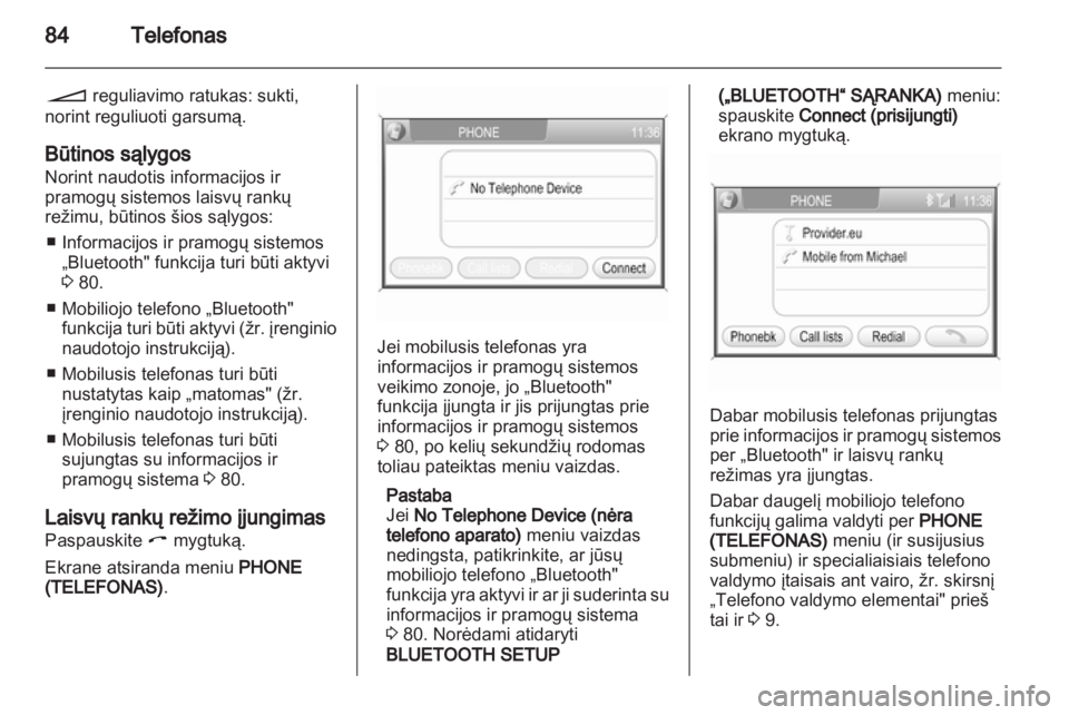 OPEL CORSA 2013.5  Informacijos ir pramogų sistemos vadovas (in Lithuanian) 