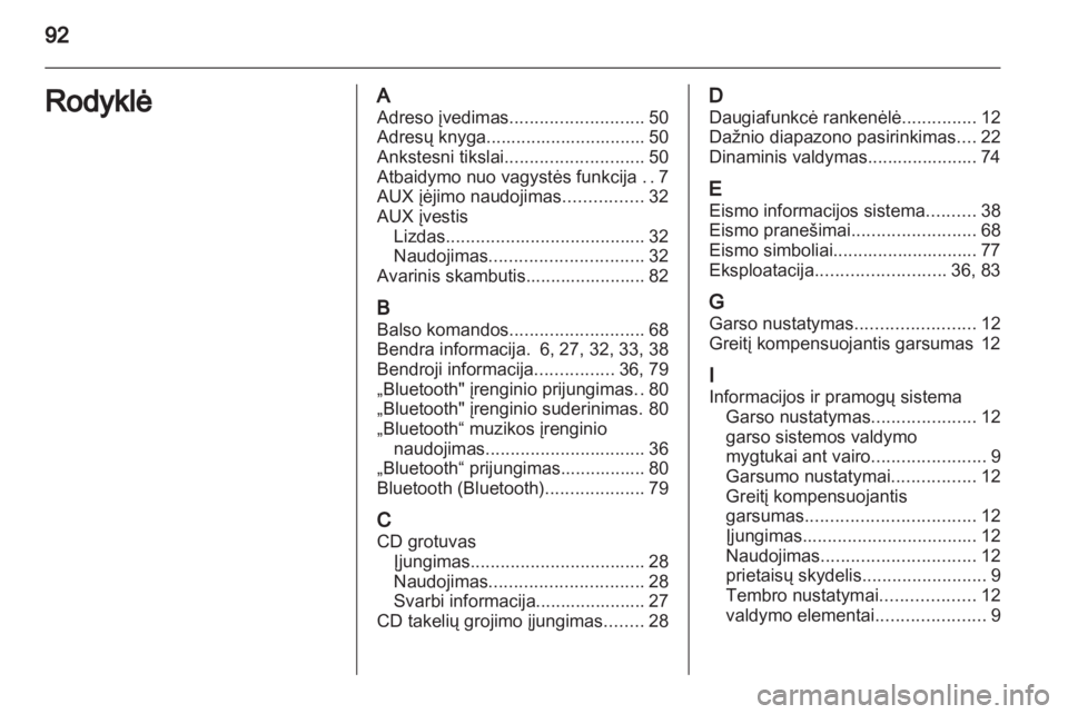 OPEL CORSA 2013.5  Informacijos ir pramogų sistemos vadovas (in Lithuanian) 