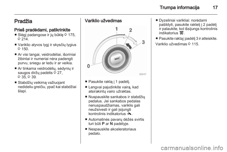 OPEL CORSA 2013.5  Savininko vadovas (in Lithuanian) 