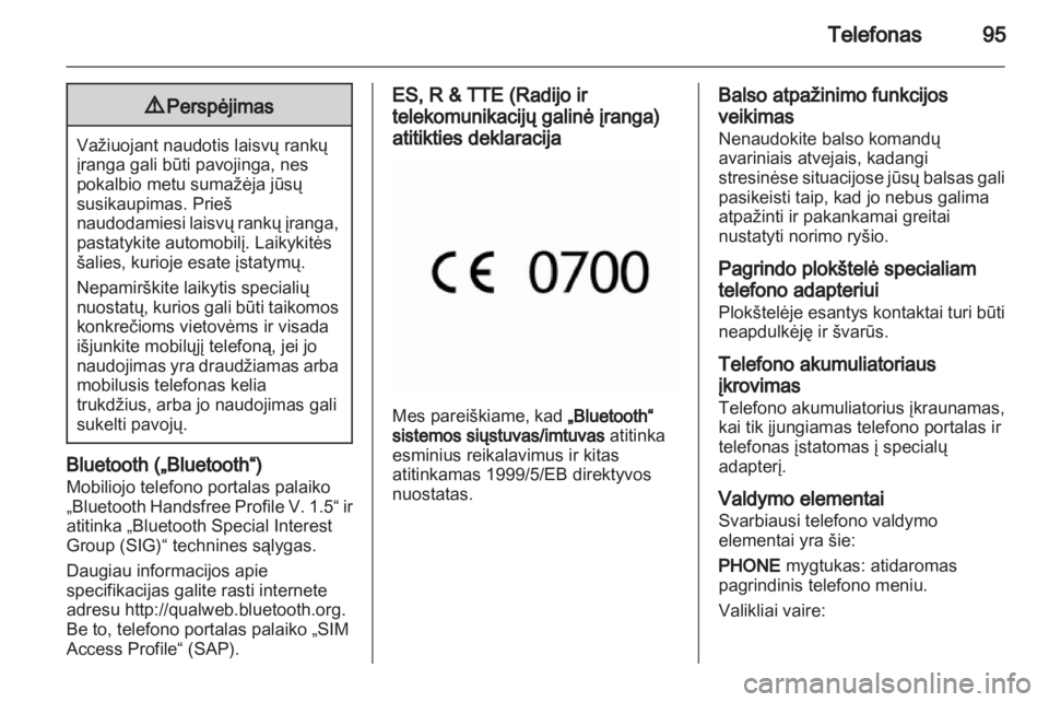 OPEL INSIGNIA 2010.5  Informacijos ir pramogų sistemos vadovas (in Lithuanian) 