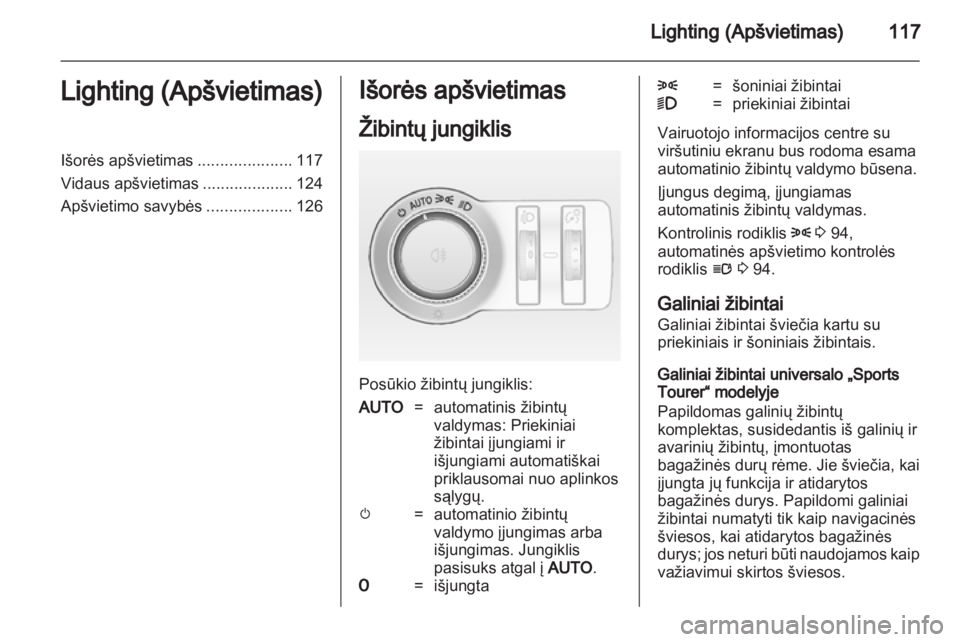OPEL INSIGNIA 2011  Savininko vadovas (in Lithuanian) 