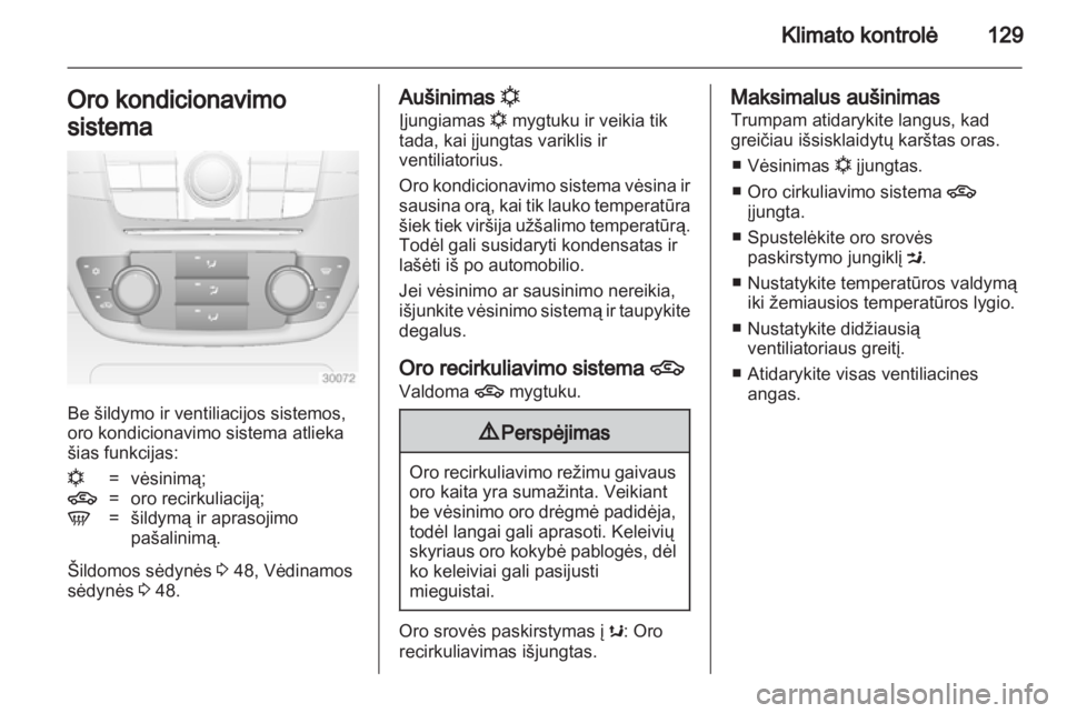 OPEL INSIGNIA 2011  Savininko vadovas (in Lithuanian) 