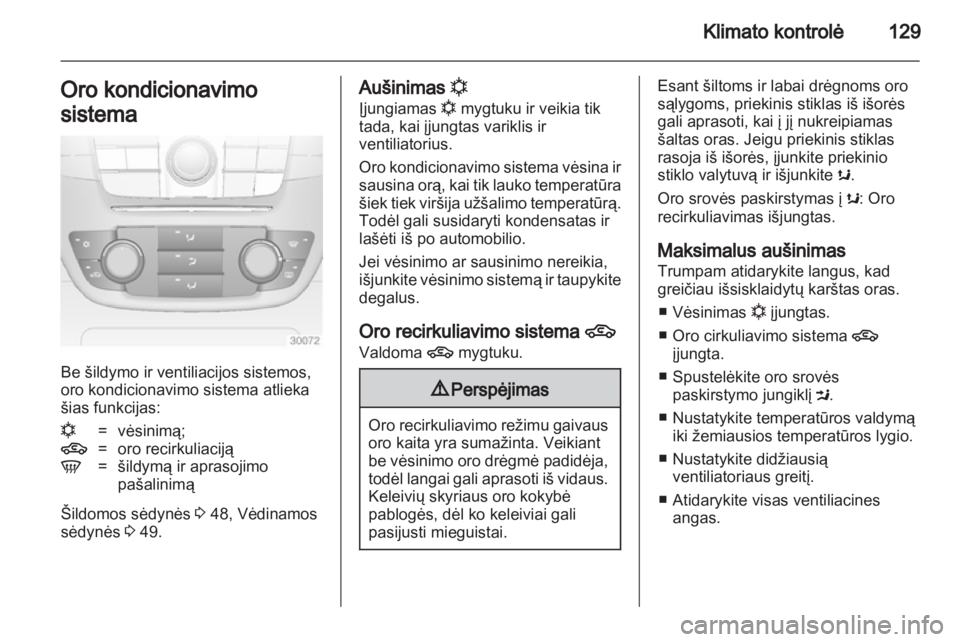 OPEL INSIGNIA 2011.5  Savininko vadovas (in Lithuanian) 
