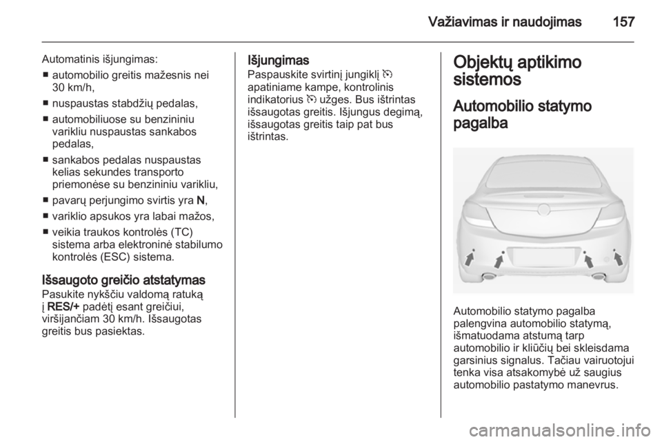 OPEL INSIGNIA 2011.5  Savininko vadovas (in Lithuanian) 