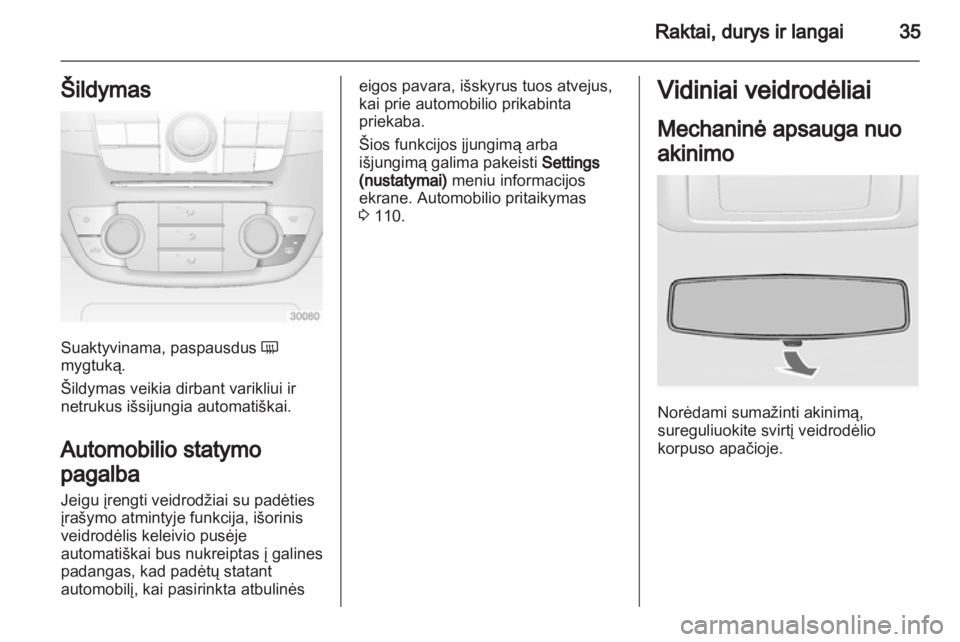 OPEL INSIGNIA 2011.5  Savininko vadovas (in Lithuanian) 