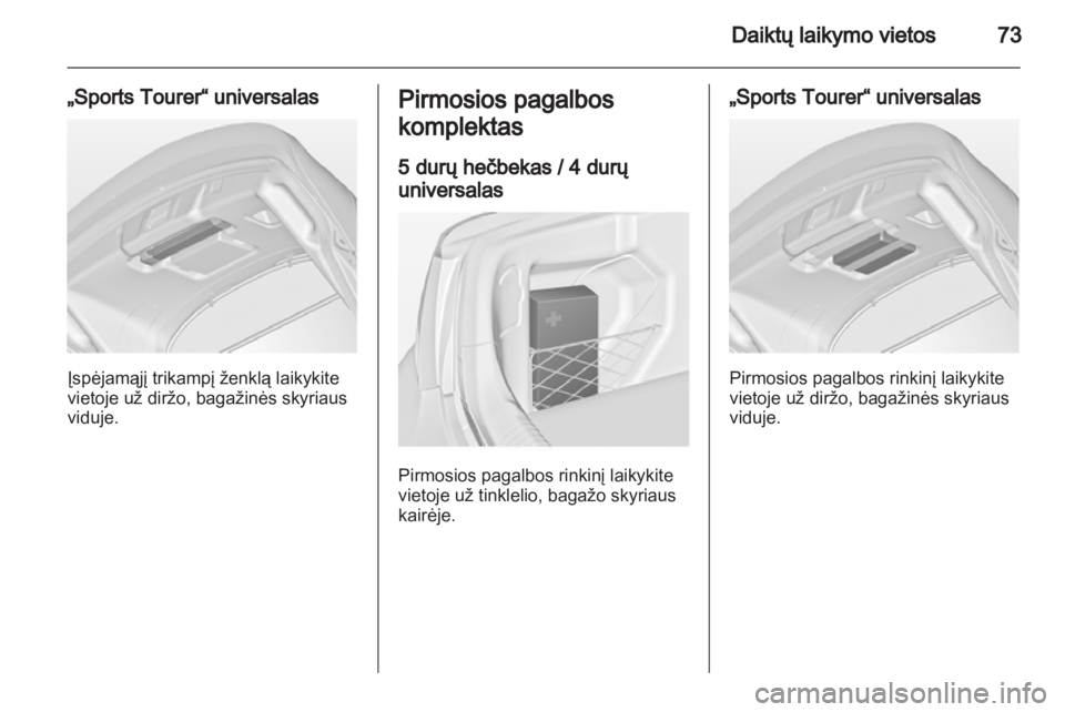 OPEL INSIGNIA 2011.5  Savininko vadovas (in Lithuanian) 