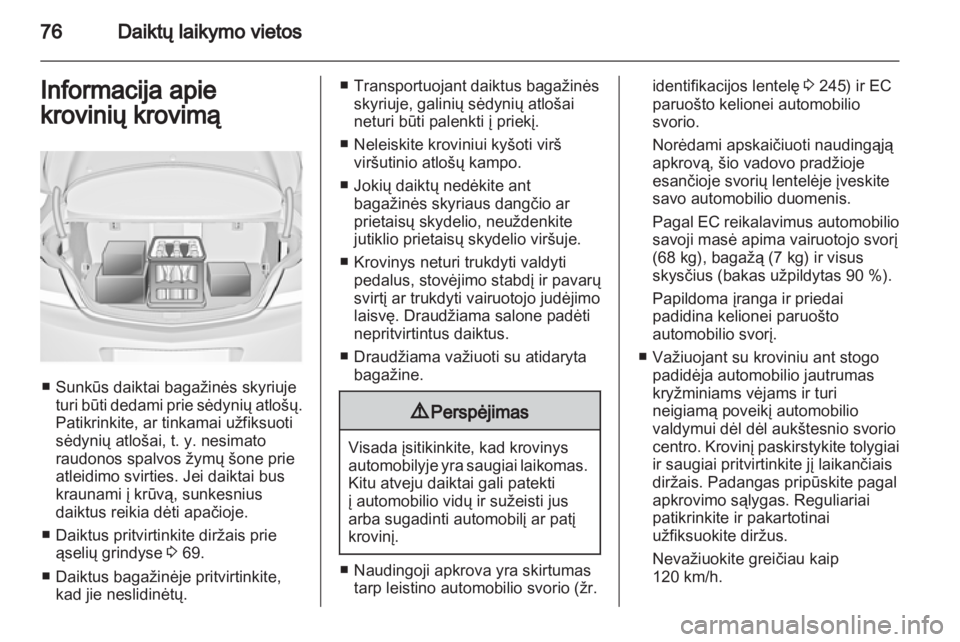 OPEL INSIGNIA 2012.5  Savininko vadovas (in Lithuanian) 