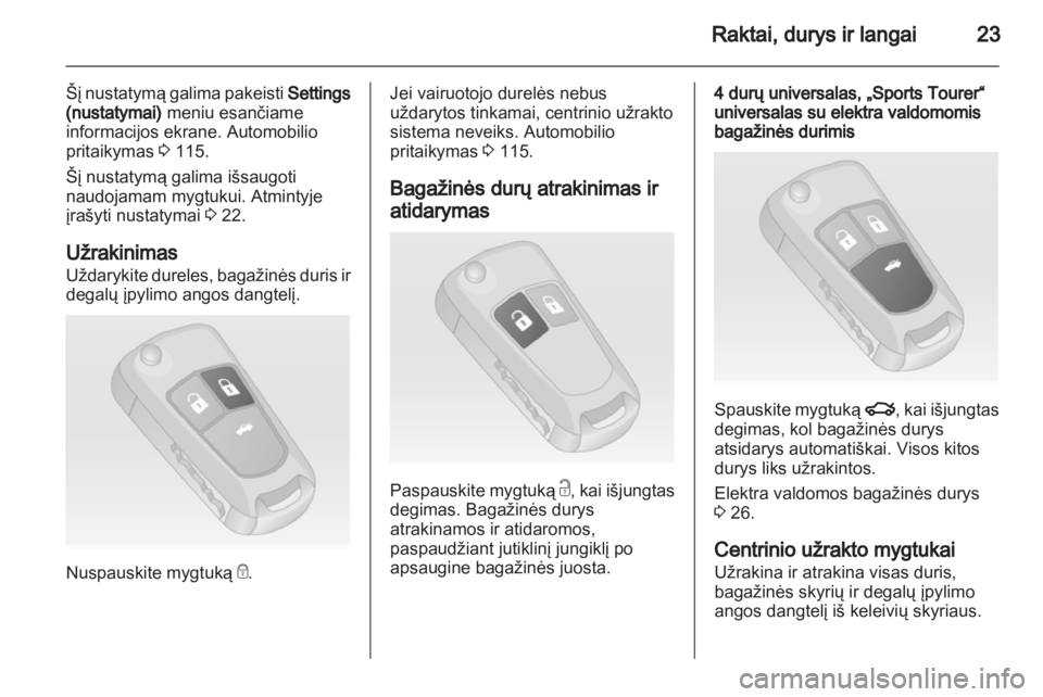 OPEL INSIGNIA 2013  Savininko vadovas (in Lithuanian) 