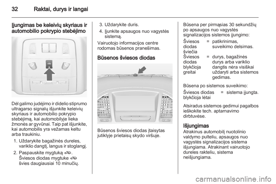 OPEL INSIGNIA 2013  Savininko vadovas (in Lithuanian) 