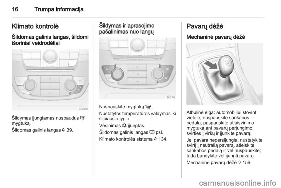 OPEL INSIGNIA 2013.5  Savininko vadovas (in Lithuanian) 