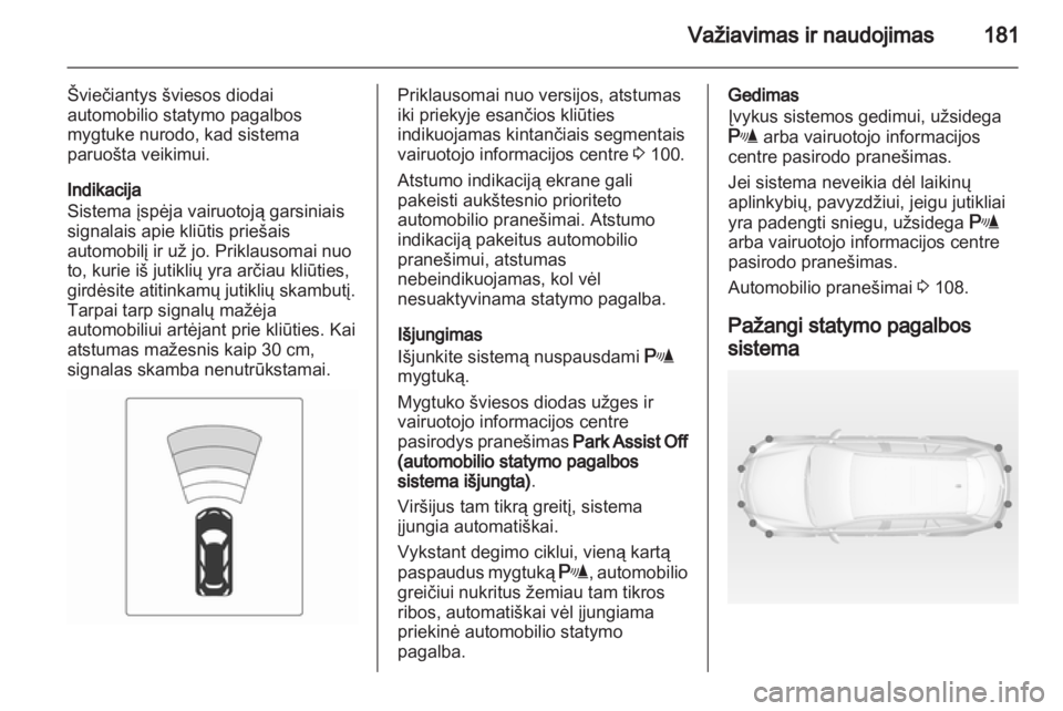 OPEL INSIGNIA 2013.5  Savininko vadovas (in Lithuanian) 