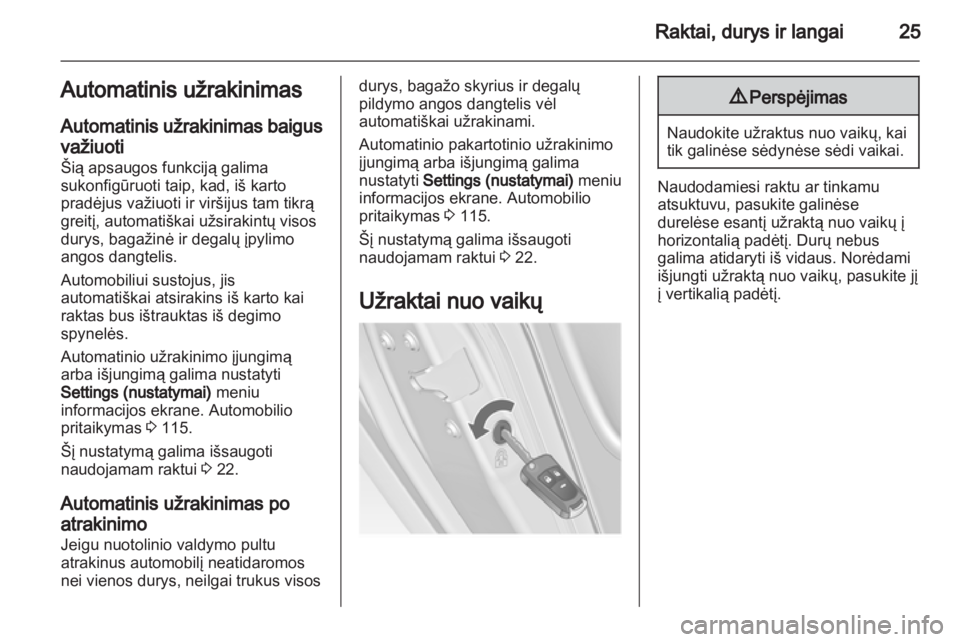 OPEL INSIGNIA 2013.5  Savininko vadovas (in Lithuanian) 