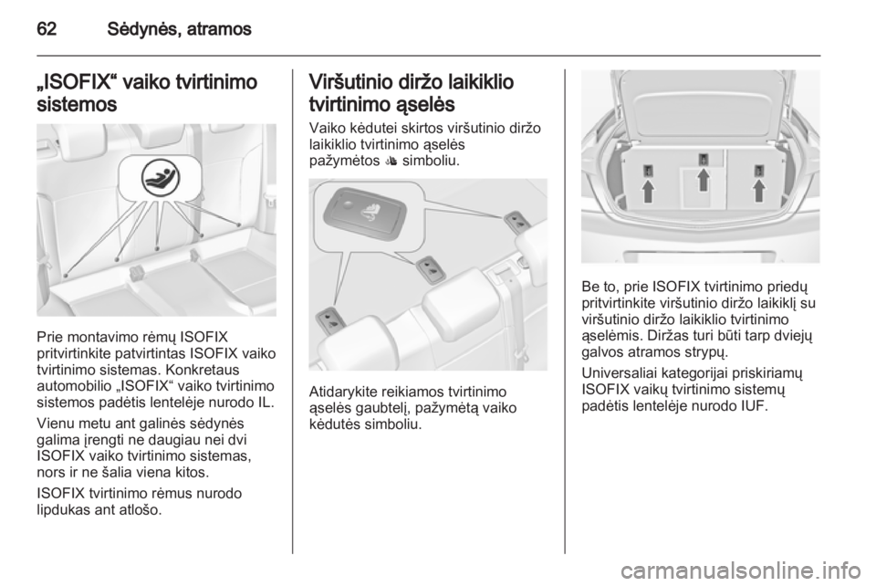 OPEL INSIGNIA 2013.5  Savininko vadovas (in Lithuanian) 