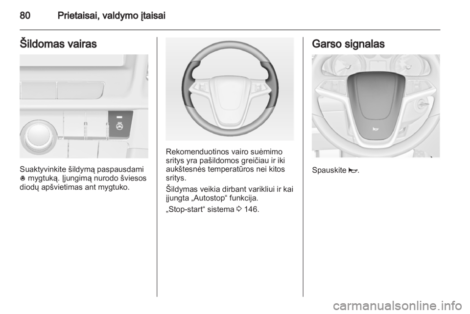 OPEL INSIGNIA 2013.5  Savininko vadovas (in Lithuanian) 