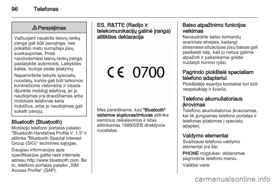 OPEL MERIVA 2011.25  Informacijos ir pramogų sistemos vadovas (in Lithuanian) 