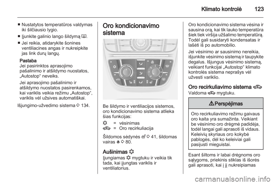 OPEL MERIVA 2012.5  Savininko vadovas (in Lithuanian) 
