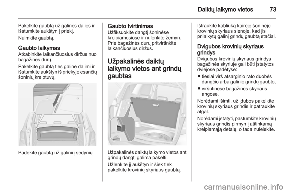 OPEL MERIVA 2013  Savininko vadovas (in Lithuanian) 
