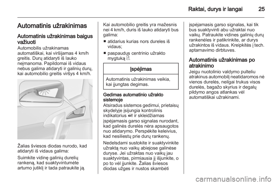 OPEL MERIVA 2013.5  Savininko vadovas (in Lithuanian) 