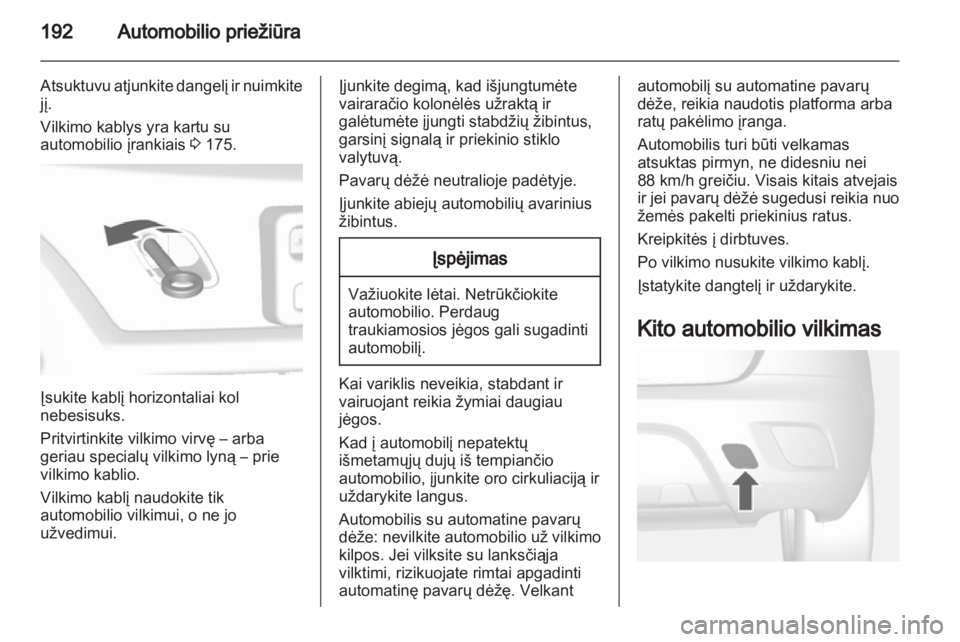 OPEL MOKKA 2013  Savininko vadovas (in Lithuanian) 