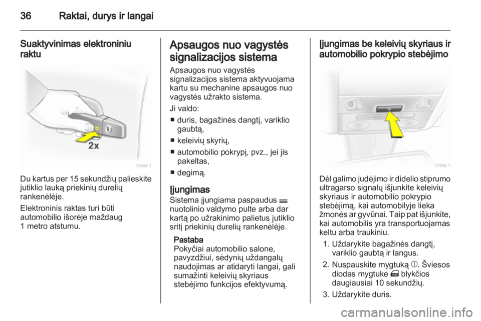 OPEL ZAFIRA 2011.5  Savininko vadovas (in Lithuanian) 
