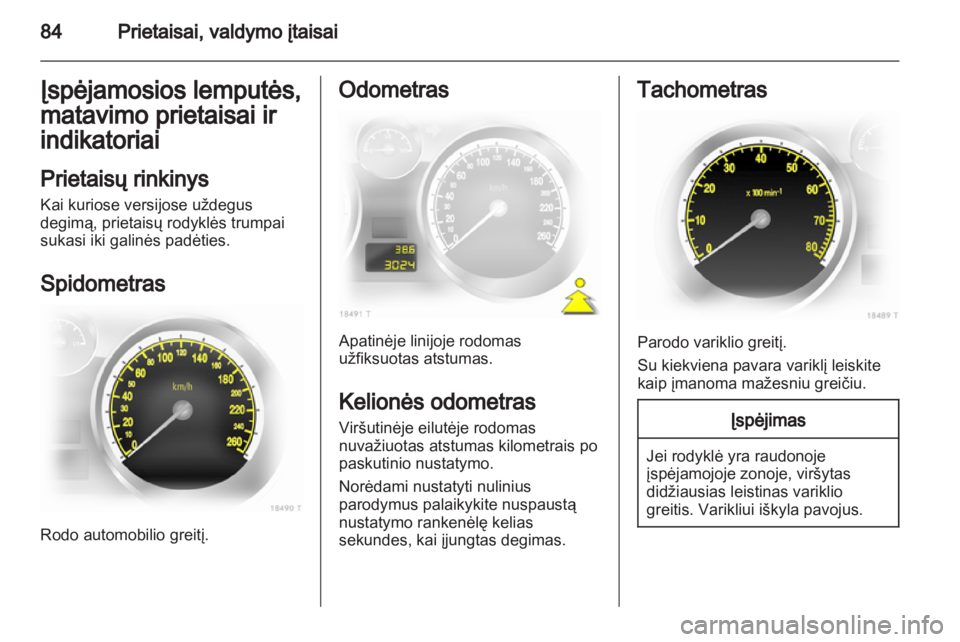 OPEL ZAFIRA 2011.5  Savininko vadovas (in Lithuanian) 