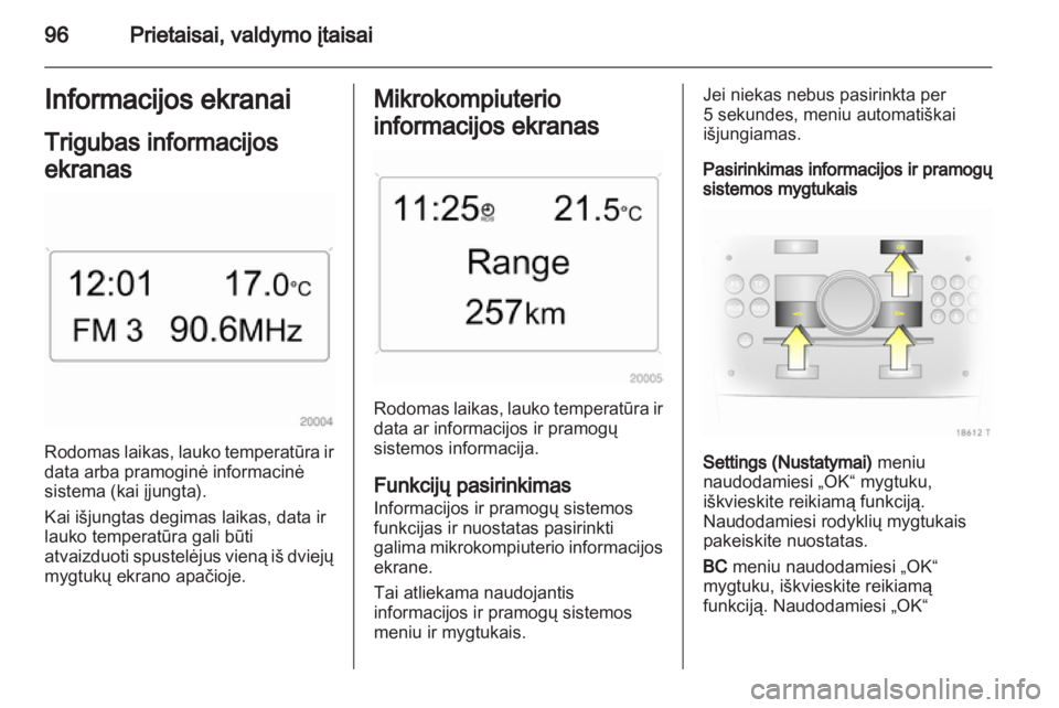 OPEL ZAFIRA 2013  Savininko vadovas (in Lithuanian) 