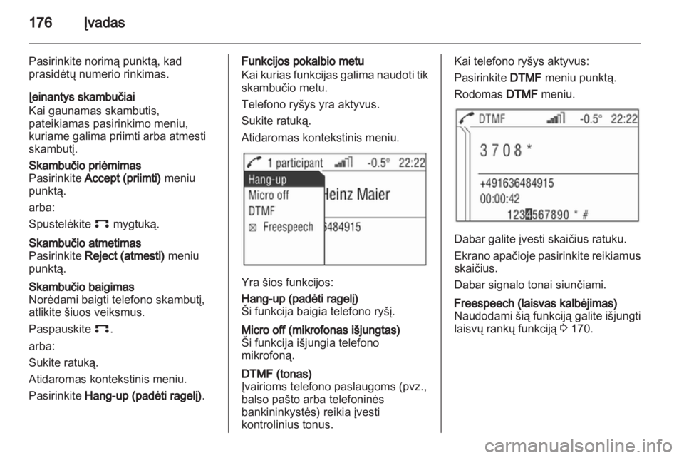 OPEL ZAFIRA B 2014  Informacijos ir pramogų sistemos vadovas (in Lithuanian) 