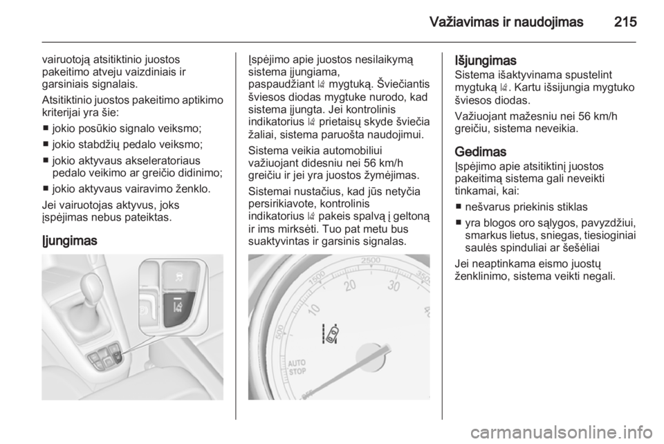OPEL ZAFIRA TOURER 2013.5  Savininko vadovas (in Lithuanian) 