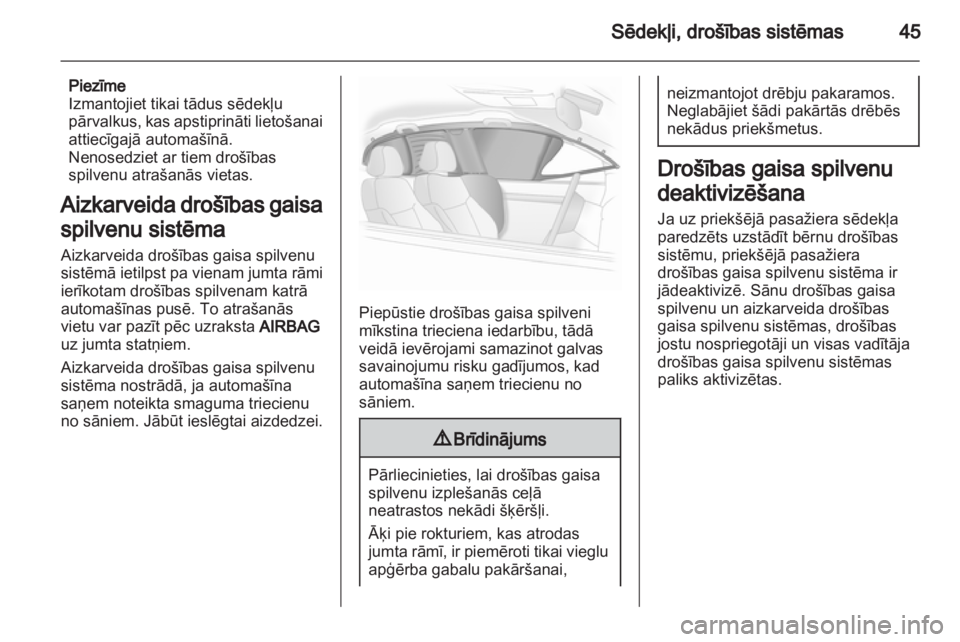 OPEL ADAM 2013.5  Īpašnieka rokasgrāmata (in Latvian) 