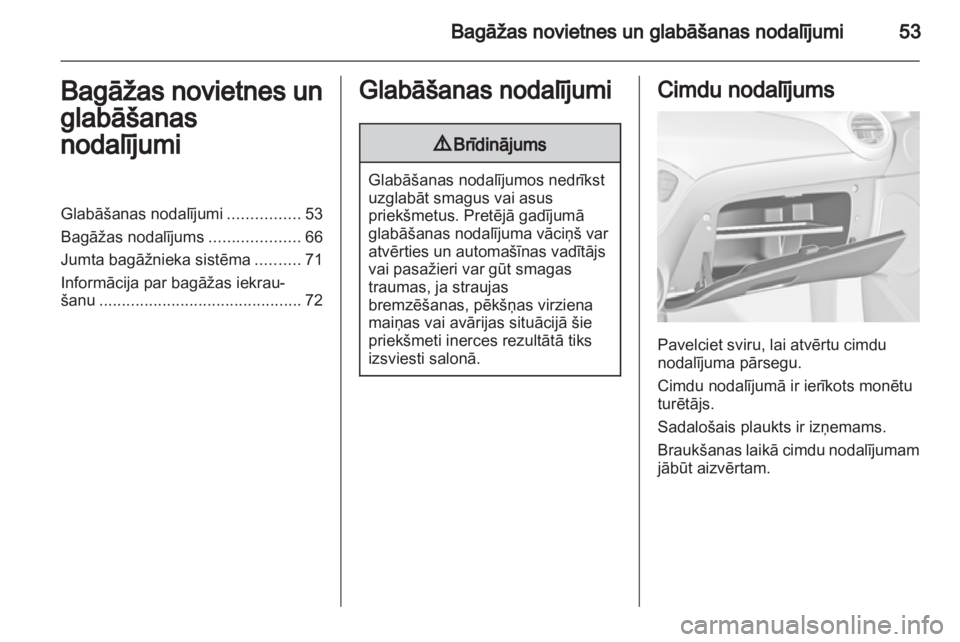 OPEL ADAM 2013.5  Īpašnieka rokasgrāmata (in Latvian) 